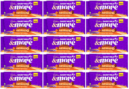 15 x Cadbury Dairy Milk & More Caramel Nut Crunch  - 200GM