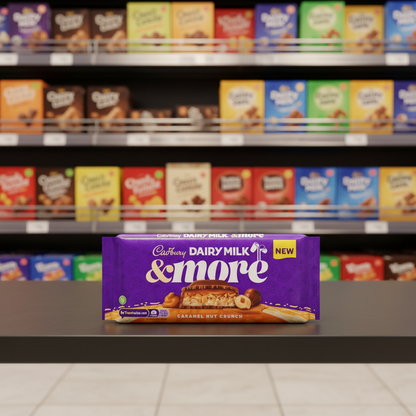 15 x Cadbury Dairy Milk & More Caramel Nut Crunch  - 200GM
