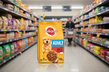 3 x Pedigree Adult With Beef And Vegetables 3Kg