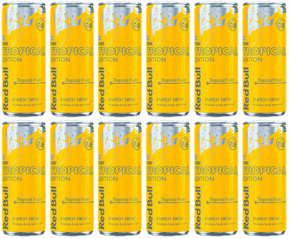12 x Red Bull Energy Drink Editions Tropical - 250ML