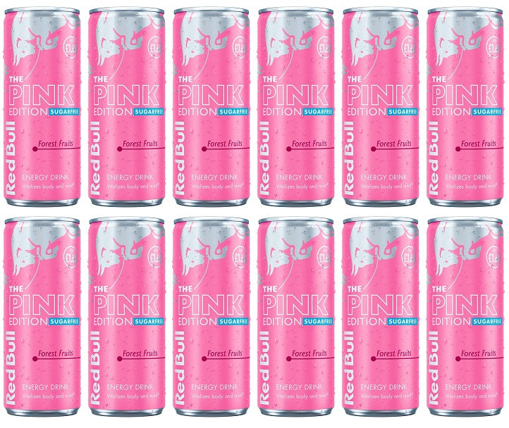 12 x Red Bull Energy Drink Editions Pink Sf - 250ML