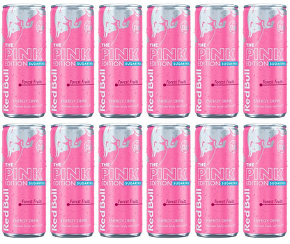 12 x Red Bull Energy Drink Editions Pink Sf - 250ML
