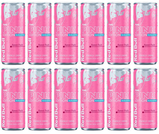 12 x Red Bull Energy Drink Editions Pink Sf - 250ML