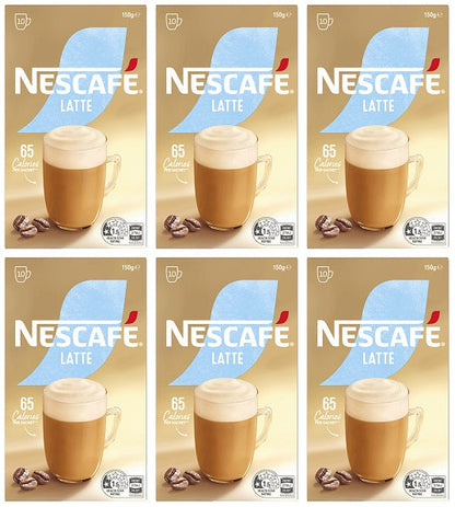6 x Nescafe Latte Frothy Coffee Sachets  - 126