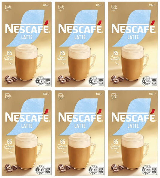 6 x Nescafe Latte Frothy Coffee Sachets  - 126