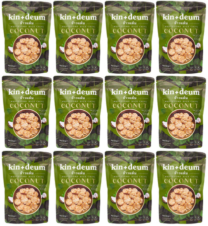 12 x Kin + Deum Coconut Rice Chips - 60g