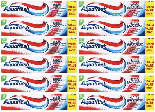 12 x Aquafresh Triple Protect Toothpaste 100Ml