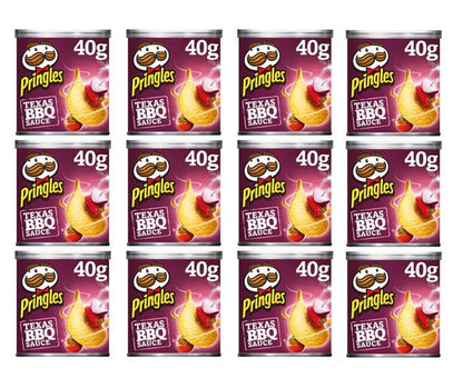 12 x Texas BBQ Pringles 40Gm