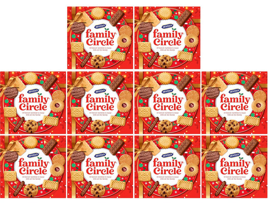 10 X Mcvities Family Circle Carton 400GM