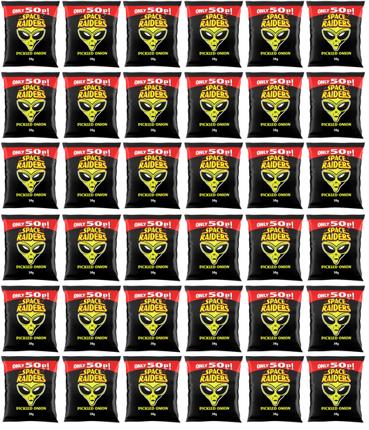36 x Kp Space Raiders Pickled Onion - 30GM