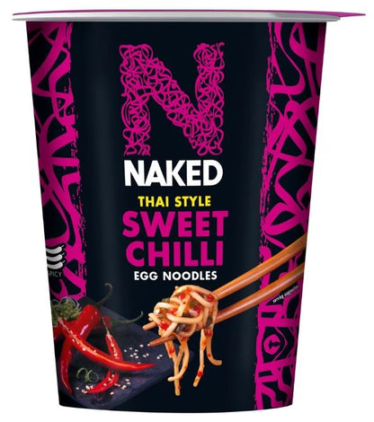 5 x Naked Noodle Sweet Chilli Noodle Pot 75Gm