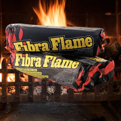10 x Fibra Flame Premium Fire log