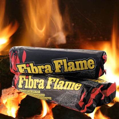 10 x Fibra Flame Premium Fire log