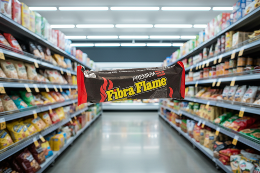 Smokeless Fire log Premium Fibra Flame