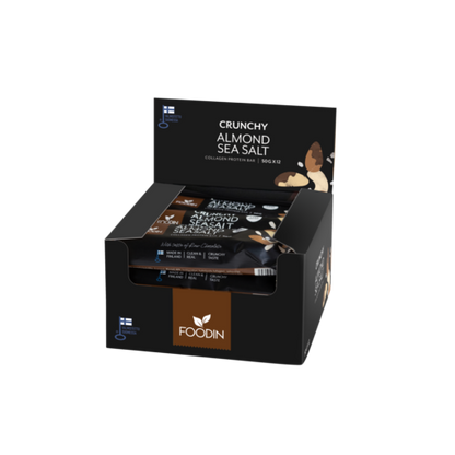 12 x Foodin Collagen Protein Bar Almond Seasalt - 50g