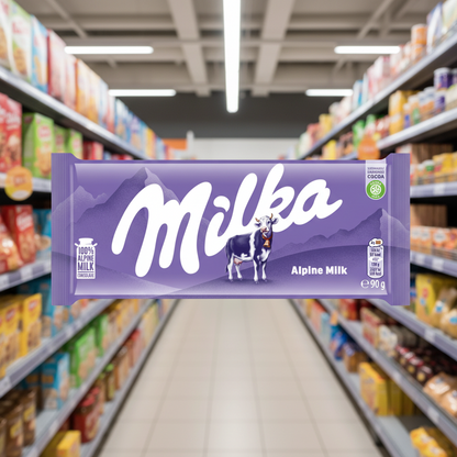 25 x Milka Alpine Milk Large Bar - 90GM