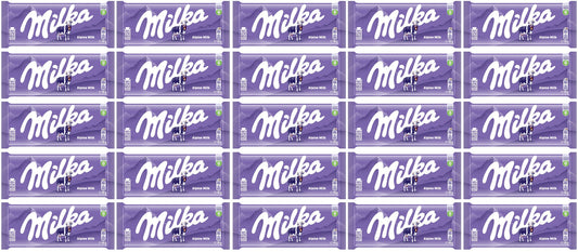 25 x Milka Alpine Milk Large Bar - 90GM