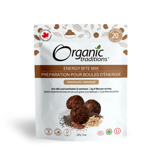 Organic Traditions Org Chocolate Energy Bite Mix - 220g