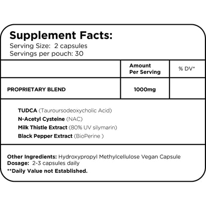Liver Detox TUDCA + NAC With Milk Thistle