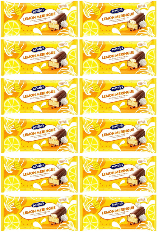 12 x Lemon Meringue Limited Edition Cake Bars 5pk - 123GM