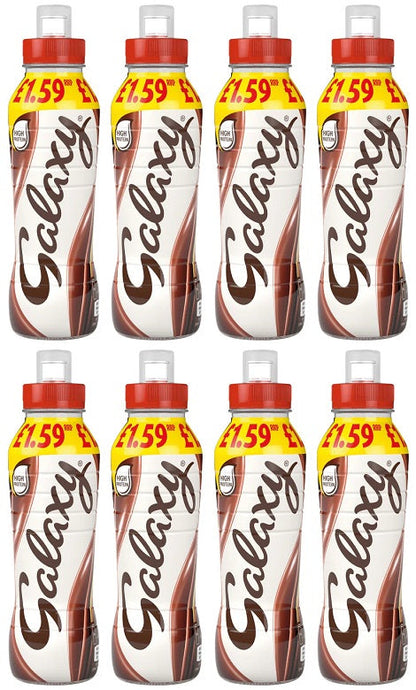 8 x Galaxy Chocolate Milk Shake Drink - 350ML
