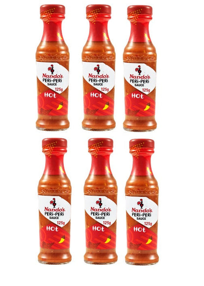 6 x Nandos Peri Peri Sauce Hot 125Ml