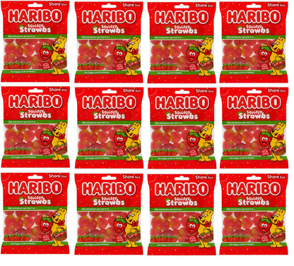 12 x Haribo Squidgy Strawbs 160G