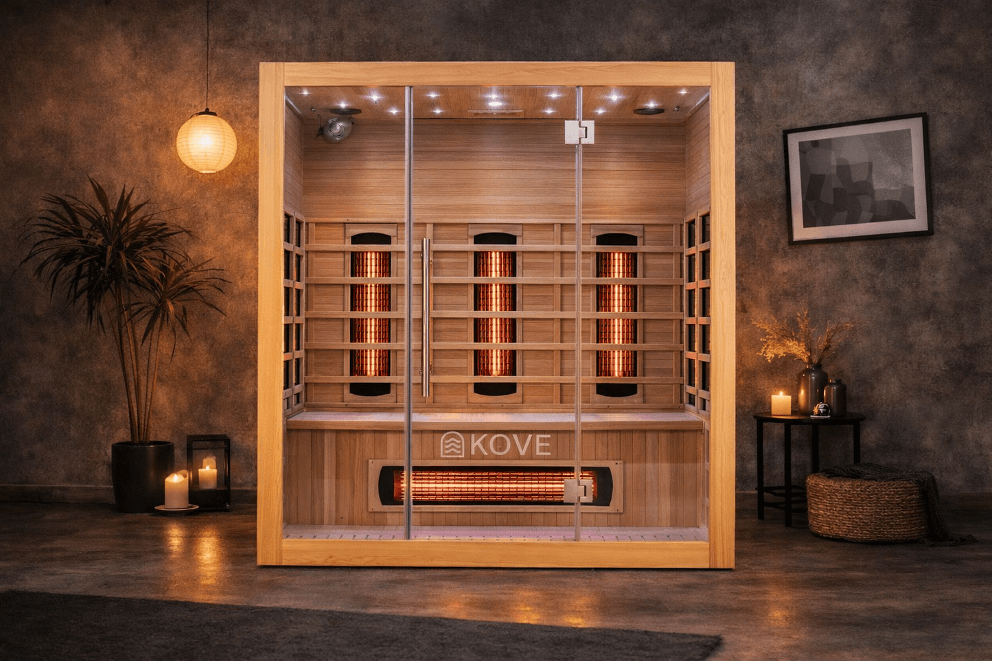 KOVE Full Spectrum Infrared Sauna – 3 Person