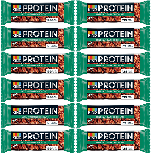 12 x Kind Protein Hazelnut Dark Chocolate 50G