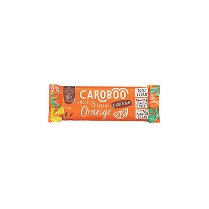 20 x Caroboo Orange Carob Choc Bar - 35g