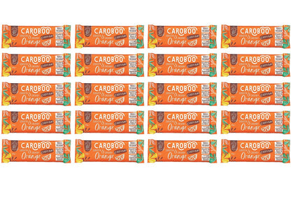 20 x Caroboo Orange Carob Choc Bar - 35g