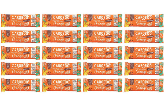 20 x Caroboo Orange Carob Choc Bar - 35g