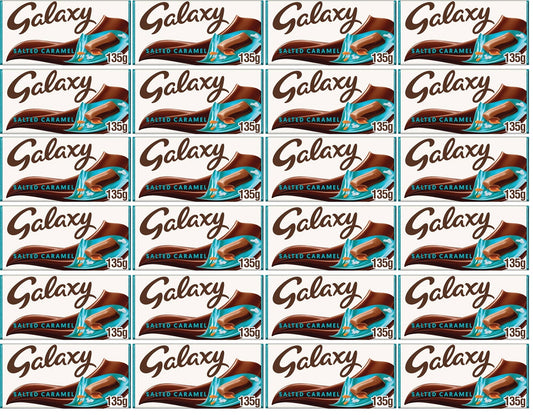 24 x Galaxy Salted Caramel Large Bar - 135GM