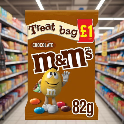16 x M&m's Chocolate Treat Bag - 82GM