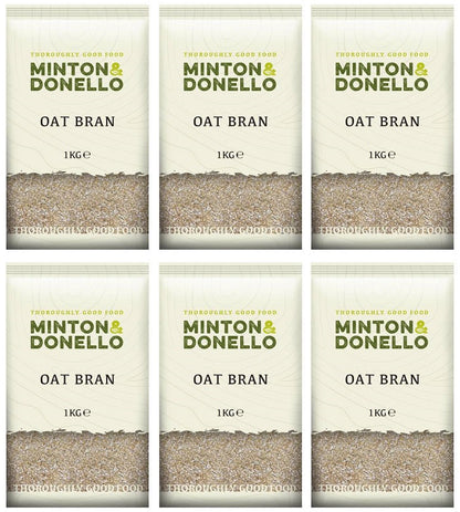6 x Minton & Donello Oat Bran - 1000g