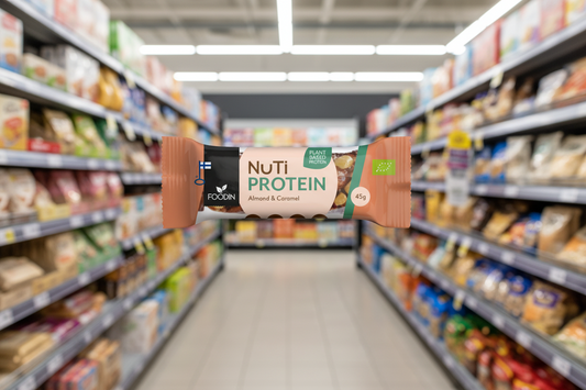 12 x Foodin NUTI Protein Almond & Caramel - 45g