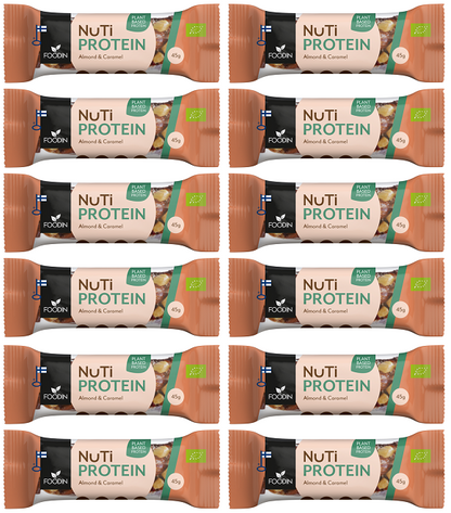 12 x Foodin NUTI Protein Almond & Caramel - 45g