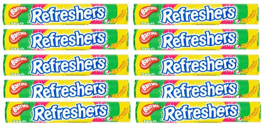10 x Barratt Refreshers Rolls 34G