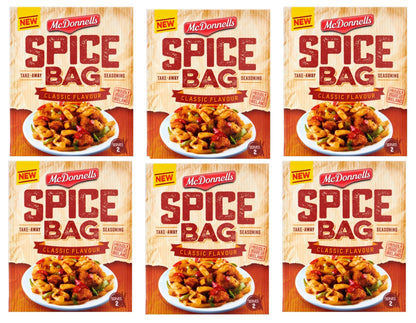 6 x Mcdonnells Spice Bag Original 40G