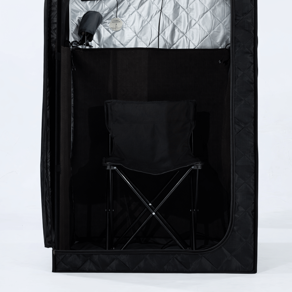 KOVE Portable Infrared Sauna Tent – Indoor 1 Person Far Infrared Sauna with Carbon Heating & Red Light