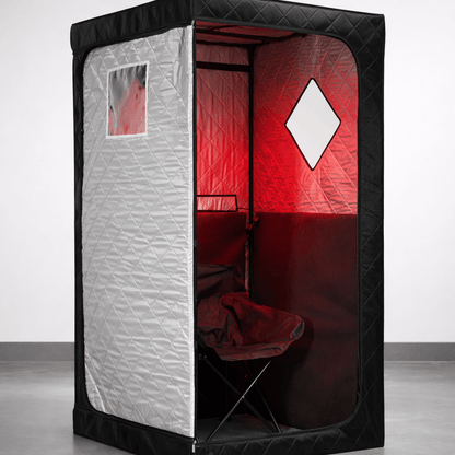 KOVE Portable Infrared Sauna Tent – Indoor 1 Person Far Infrared Sauna with Carbon Heating & Red Light