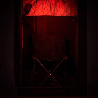 KOVE Portable Infrared Sauna Tent – Indoor 1 Person Far Infrared Sauna with Carbon Heating & Red Light