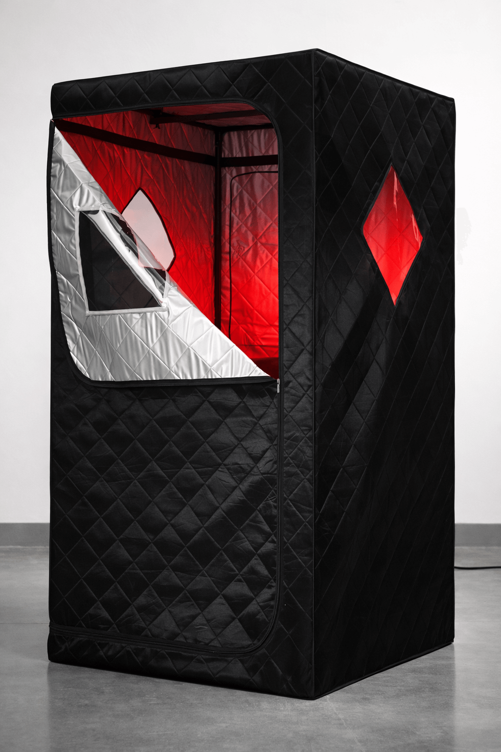 KOVE Portable Infrared Sauna Tent – Indoor 1 Person Far Infrared Sauna with Carbon Heating & Red Light