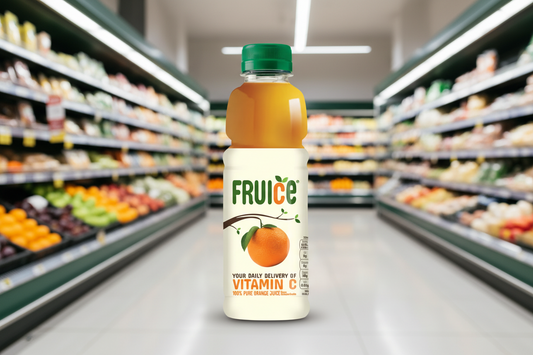 12 x Fruice 100% Pure Orange Juice From Concentrate 330Ml