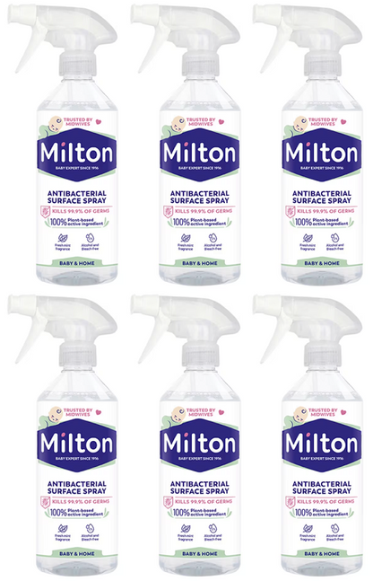 6 x Milton Antibacterial Surface Spray - 500ML