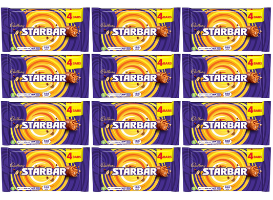 12 x Cadbury Starbar Bar 4pk - 148GM