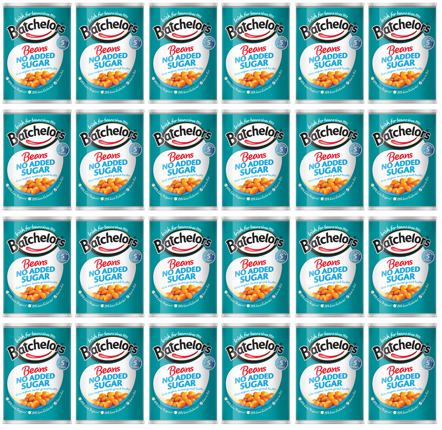 24 x Batchelors Beans No Added Sugar 420G