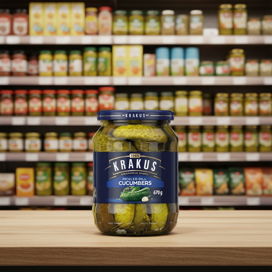 Krakus Pickled Dill Cucumbers - 670g
