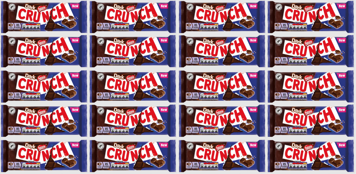 20 x Nestle Crunch Dark Large Bar - 100GM