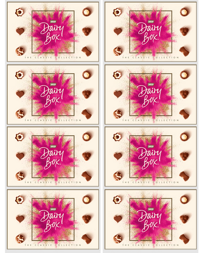 8 x Dairy Box Medium Carton - 322GM
